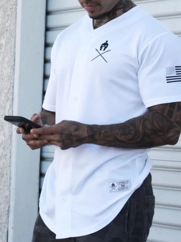Men's Graphic Button Down Short Sleeve Top