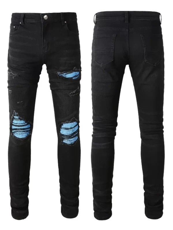 Men's Distressed Skinny Jeans - Image 3