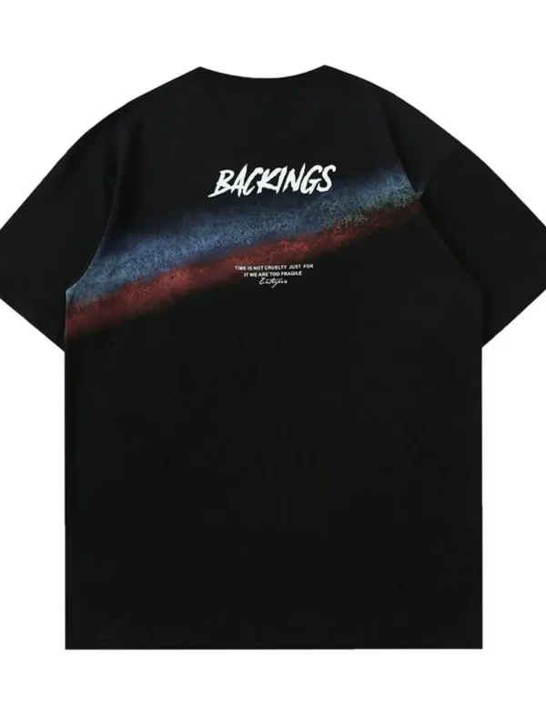 Men's Full Size Round Neck Half Sleeve T-Shirt Plus Size - Image 3