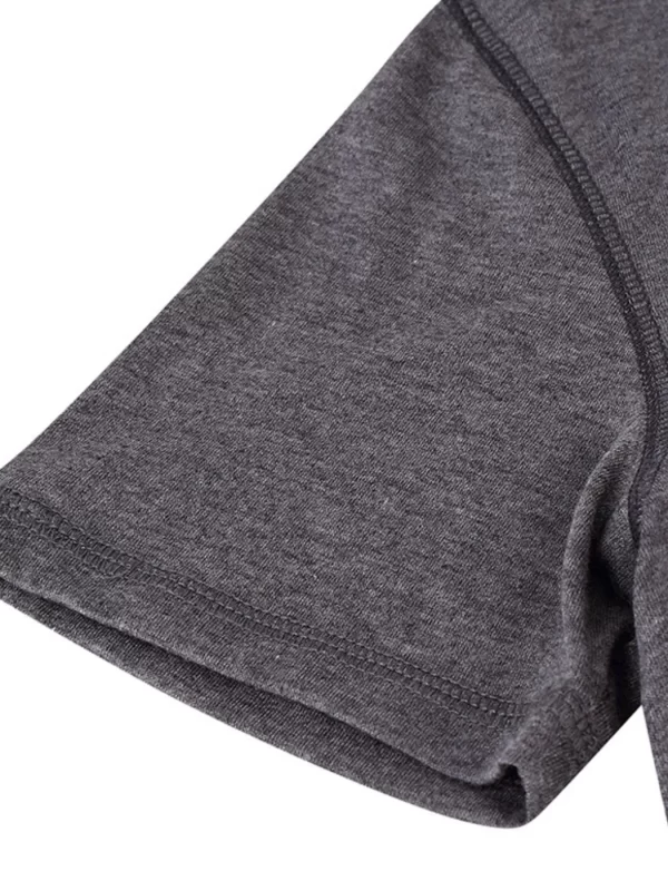 Men's Henley Short Sleeve Polo Top - Image 7