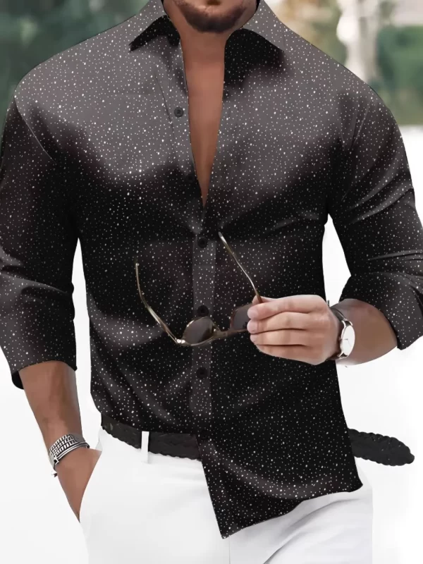 Men's Full Size Button Up Long Sleeve Shirt Plus Size - Image 11
