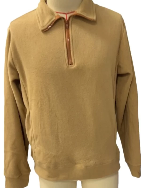 Men's Full Size Half Zip Long Sleeve Sweatshirt Plus Size - Image 4