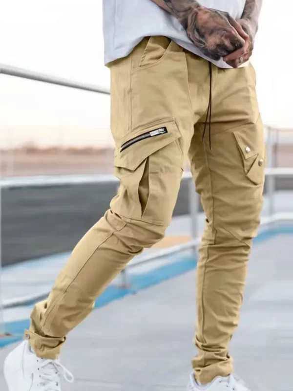 Men's Plus Size Pants with Cargo Pockets - Image 7