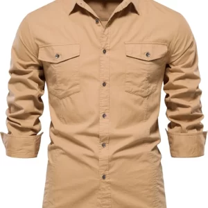 Men's Button Down Collared Neck Shirt