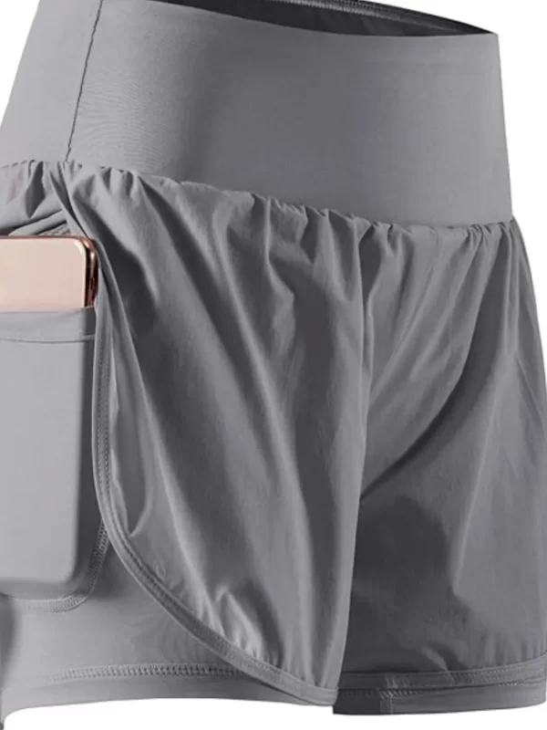 Pocketed High Waist Active Shorts - Image 5