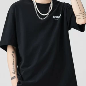 Men's Full Size Round Neck Half Sleeve T-Shirt Plus Size