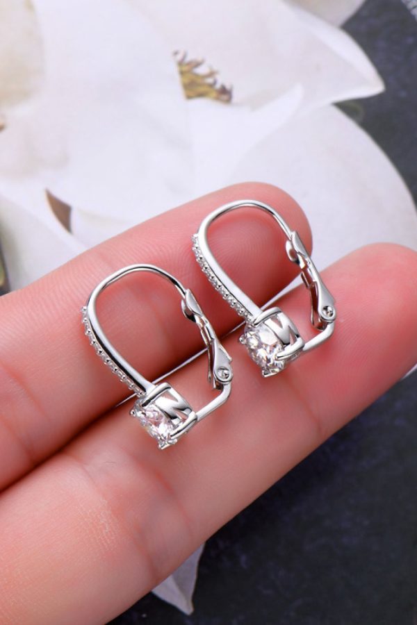 2 Carat Moissanite 925 Sterling Silver Earrings - Image 8