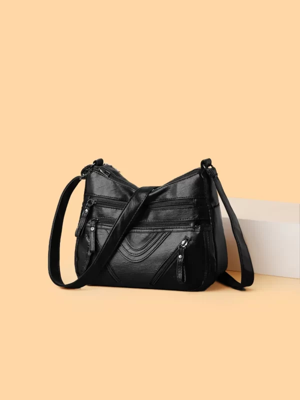 PU Multi-Compartment Crossbody Bag - Image 4