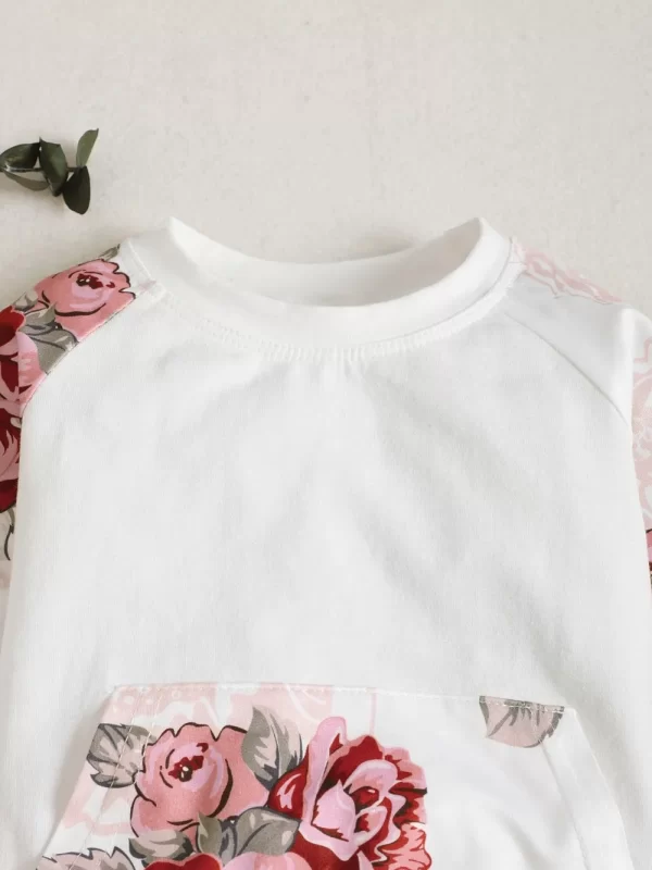 Children's Floral Top and Pants Set - Image 4