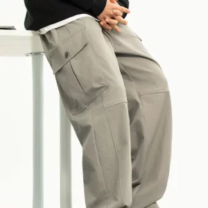 Men's Plus Size Drawstring Pants with Pockets