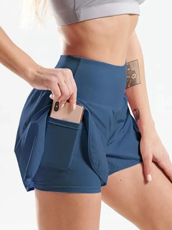 Pocketed High Waist Active Shorts - Image 16