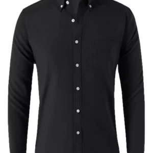 Men's Plus Size Button Down Collared Neck Shirt