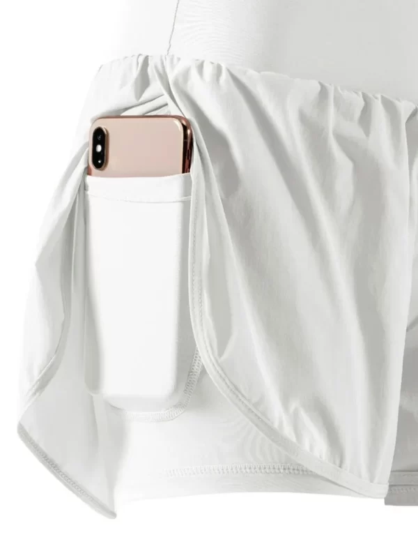 Pocketed High Waist Active Shorts - Image 12