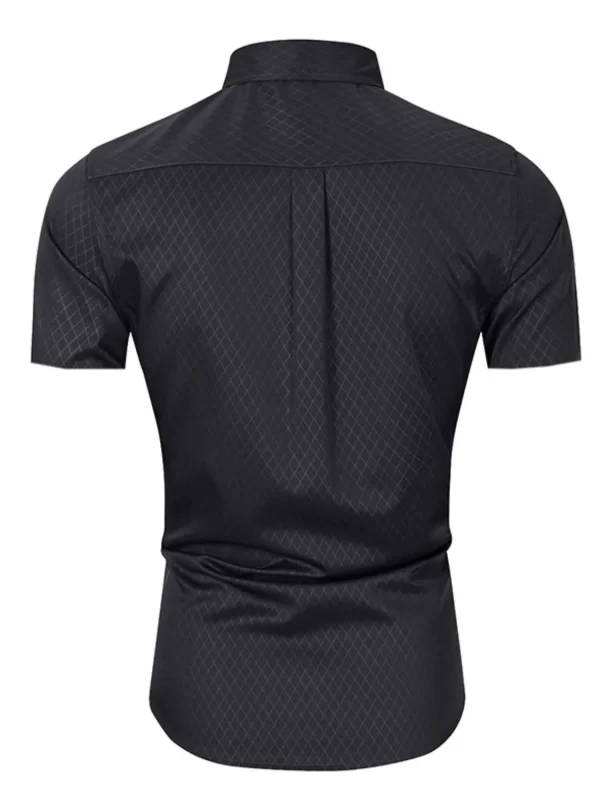 Men's Collared Neck Short Sleeve Shirt - Image 7