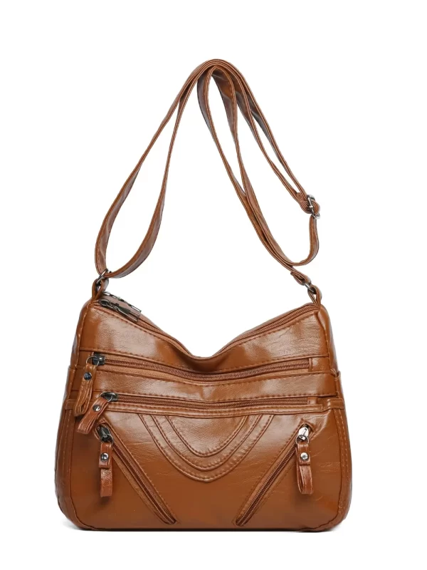PU Multi-Compartment Crossbody Bag - Image 11