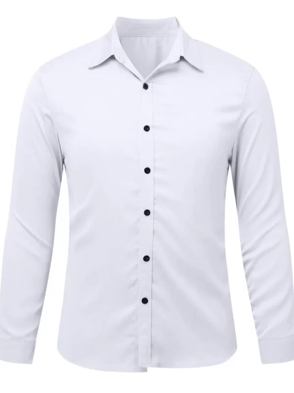 Men's Button Down Long Sleeve Shirt - Image 3