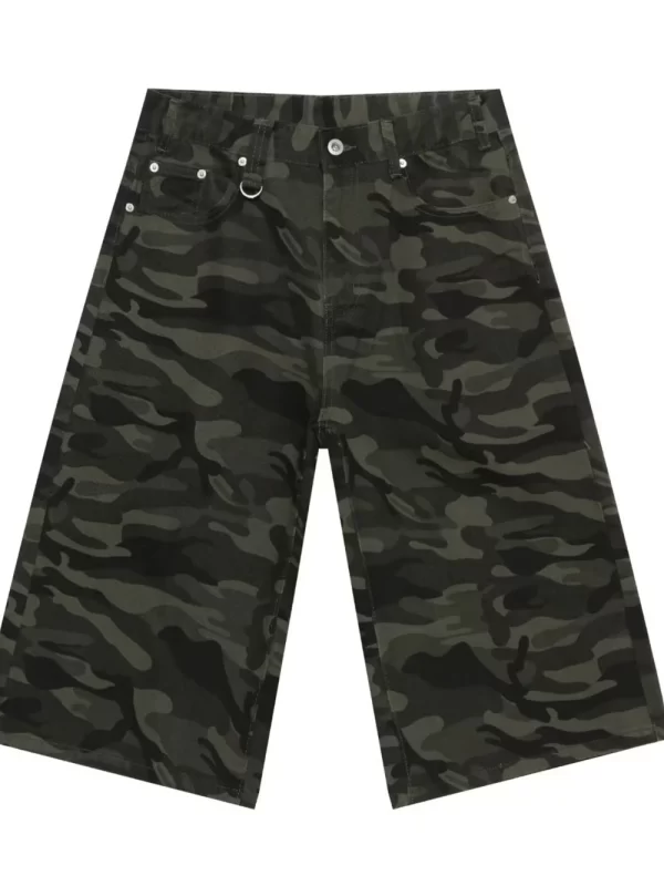 Men's Wide Leg Denim Shorts - Image 3