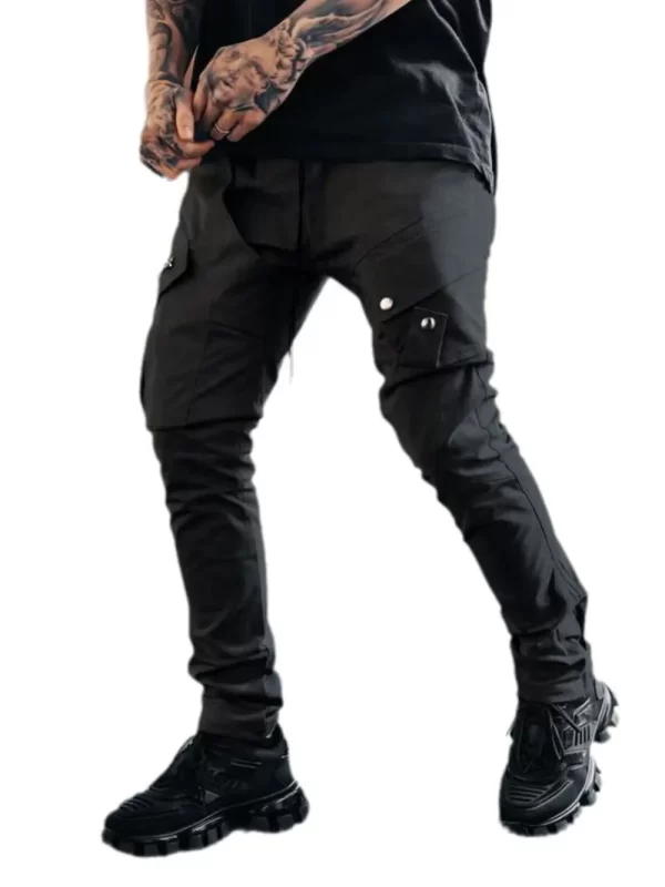 Men's Plus Size Pants with Cargo Pockets - Image 2
