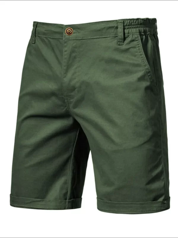 Men's Elastic Waist Shorts with Pockets - Image 10
