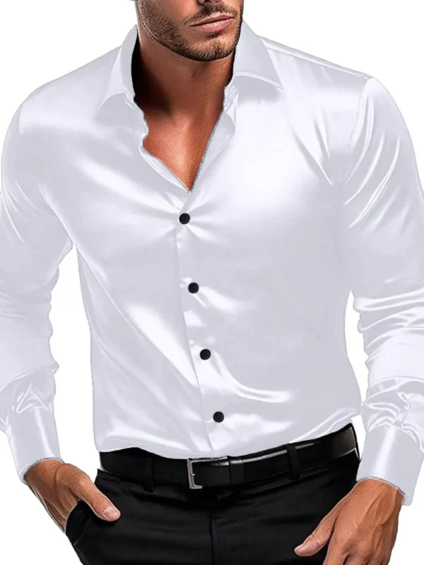 Men's Button Down Long Sleeve Shirt - Image 6