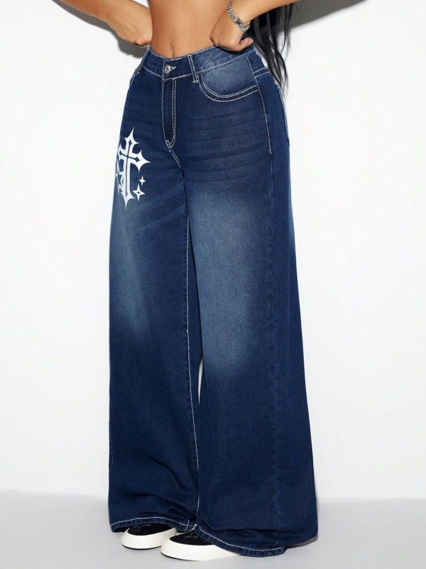 Cross Wide Leg Jeans - Image 3