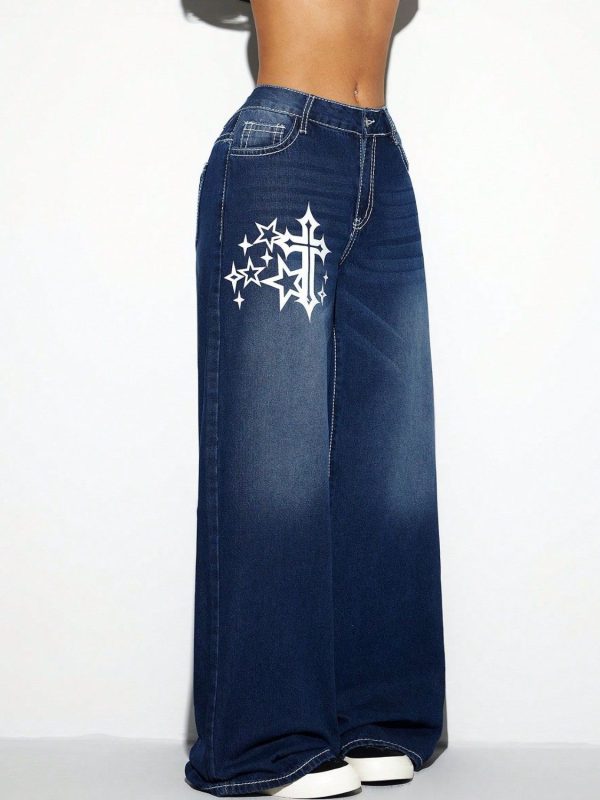 Cross Wide Leg Jeans - Image 4