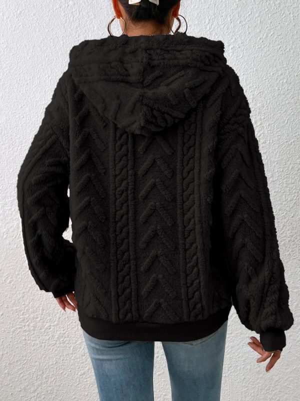 Drawstring Long Sleeve Hoodie - Image 11