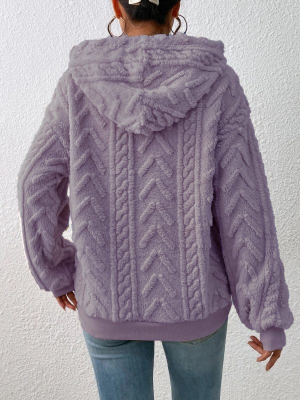 Drawstring Long Sleeve Hoodie - Image 23