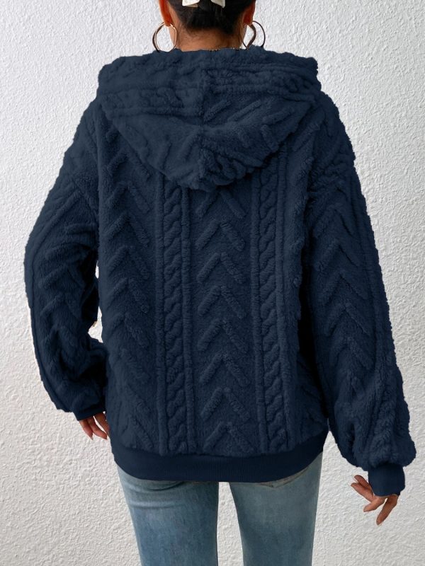 Drawstring Long Sleeve Hoodie - Image 17