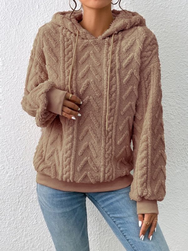 Drawstring Long Sleeve Hoodie - Image 24