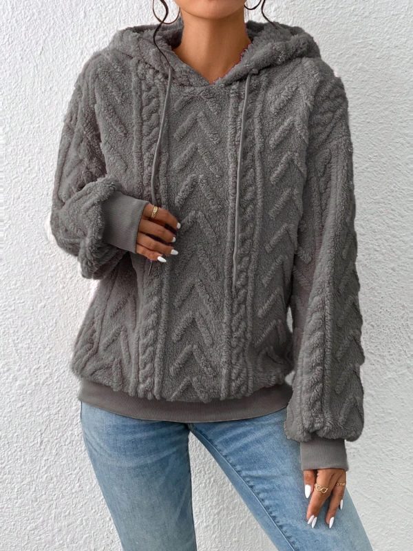 Drawstring Long Sleeve Hoodie - Image 27