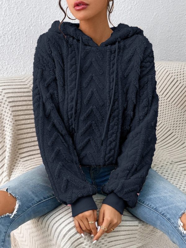 Drawstring Long Sleeve Hoodie - Image 16