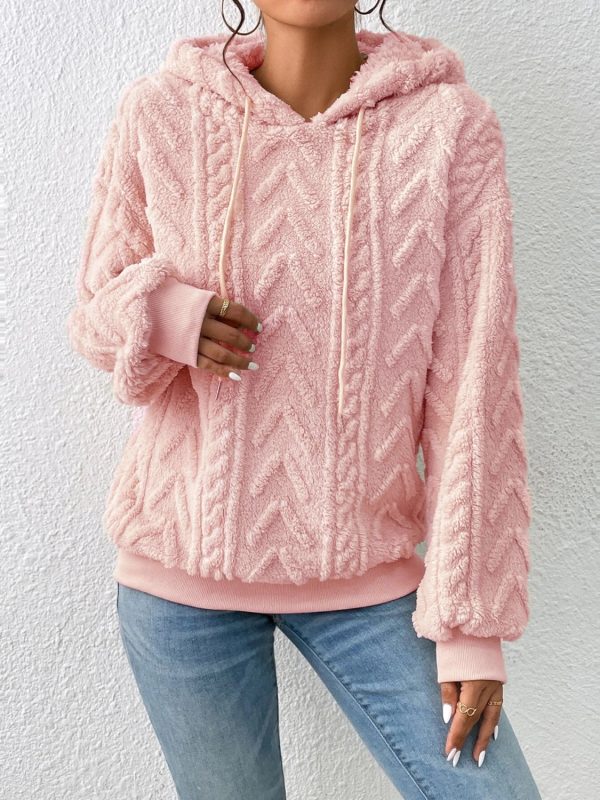 Drawstring Long Sleeve Hoodie - Image 6