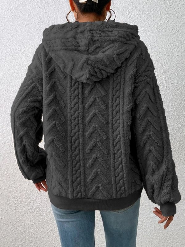 Drawstring Long Sleeve Hoodie - Image 20