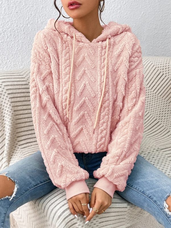 Drawstring Long Sleeve Hoodie - Image 7