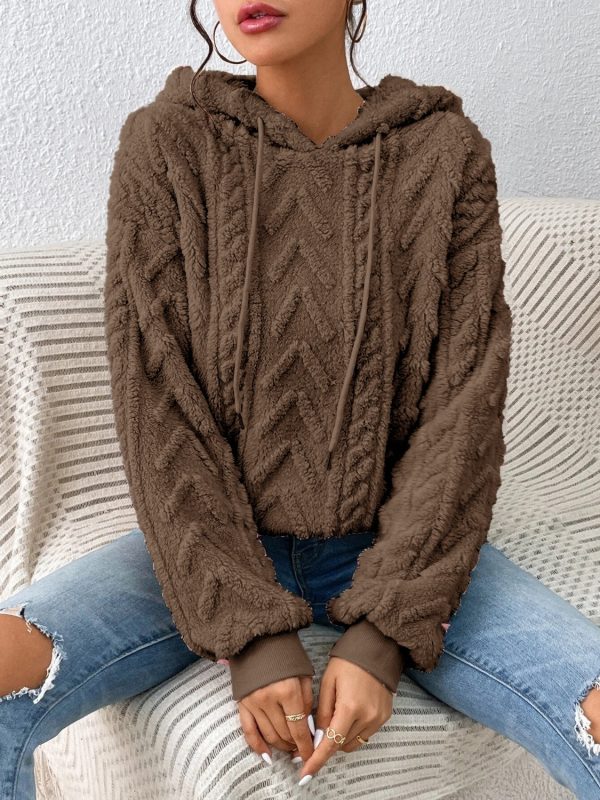 Drawstring Long Sleeve Hoodie - Image 13