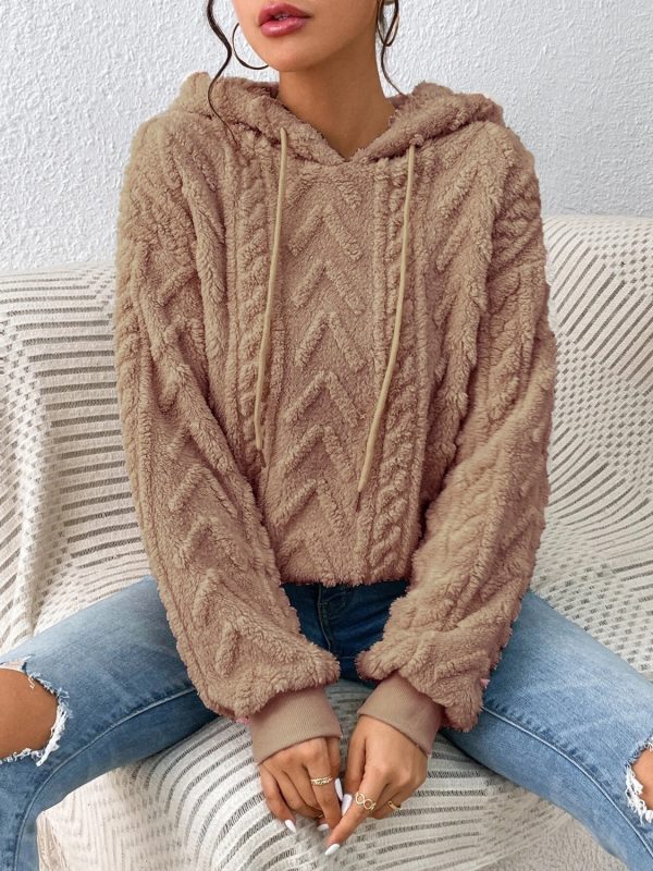 Drawstring Long Sleeve Hoodie - Image 25