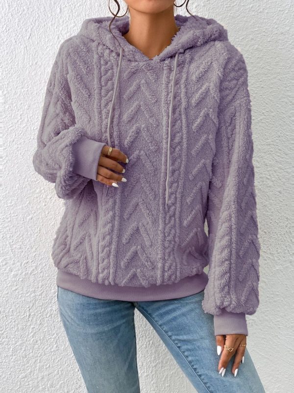 Drawstring Long Sleeve Hoodie - Image 21