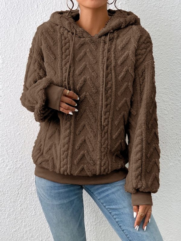 Drawstring Long Sleeve Hoodie - Image 12