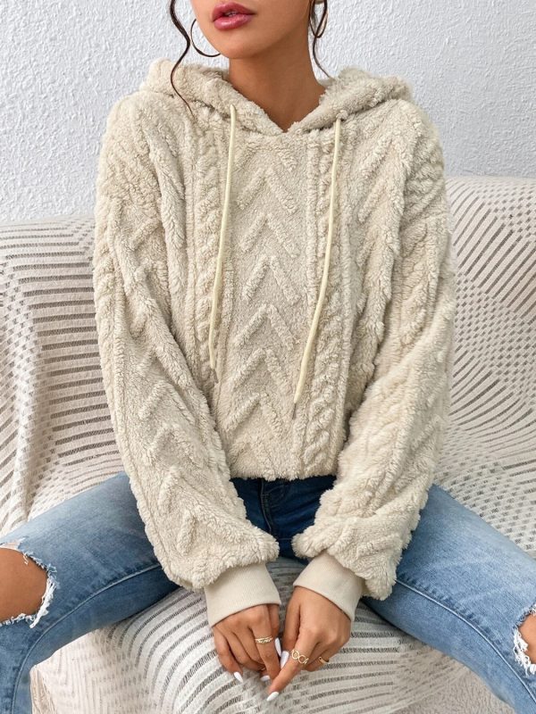 Drawstring Long Sleeve Hoodie - Image 5