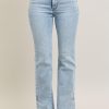 Judy Blue Full Size Tummy Control Vintage Wash Side Slit Slim Boot Jeans Plus Size