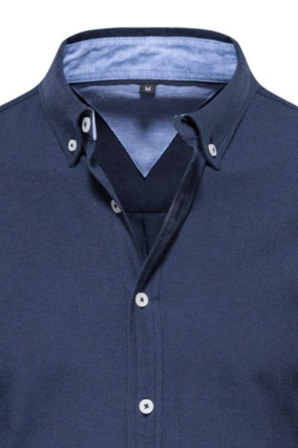 Men's Button Down Collared Neck Shirt - Image 4