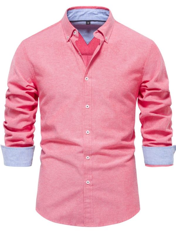 Men's Button Down Collared Neck Shirt - Image 9