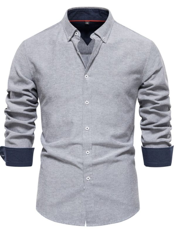 Men's Button Down Collared Neck Shirt - Image 12