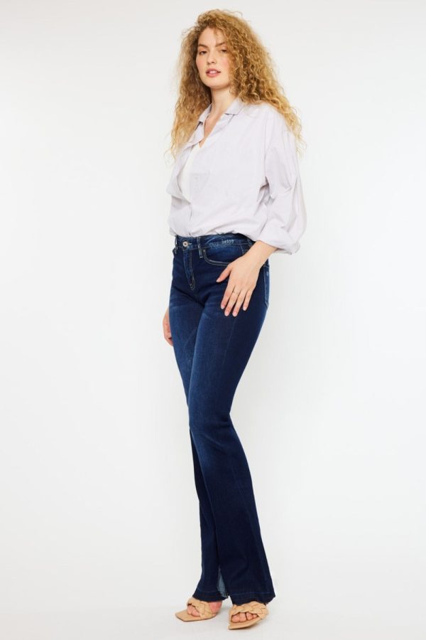 Kancan Mid Rise Slim Flare Jeans - Image 4