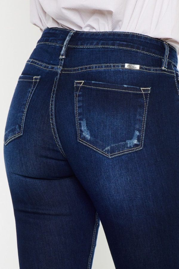 Kancan Mid Rise Slim Flare Jeans - Image 9
