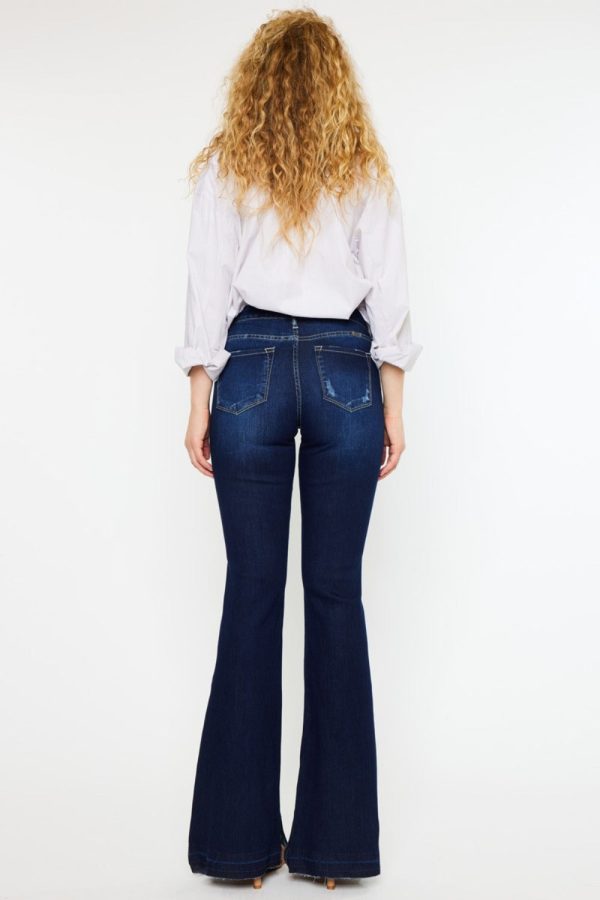 Kancan Mid Rise Slim Flare Jeans - Image 3