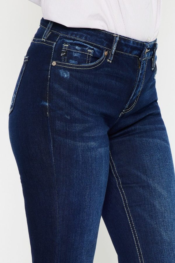 Kancan Mid Rise Slim Flare Jeans - Image 8