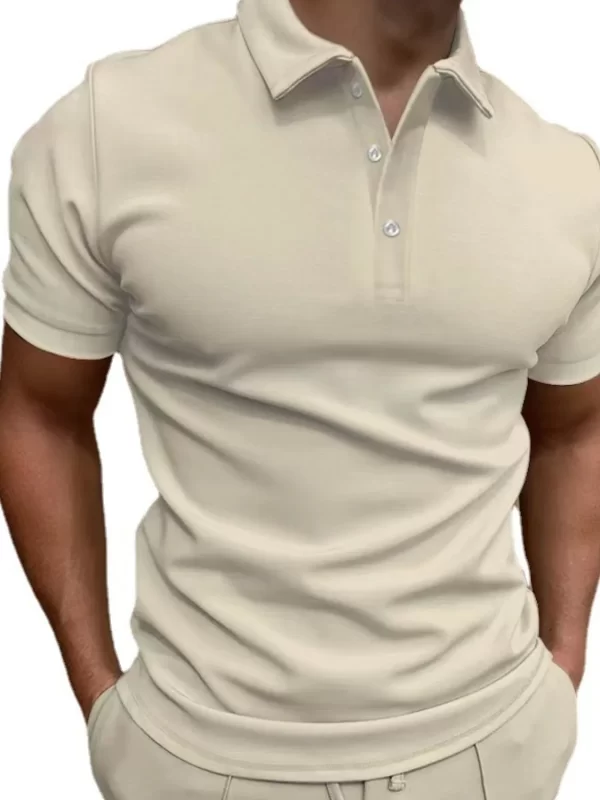 Men's Full Size Collared Neck Short Sleeve Polo Plus Size - Image 2