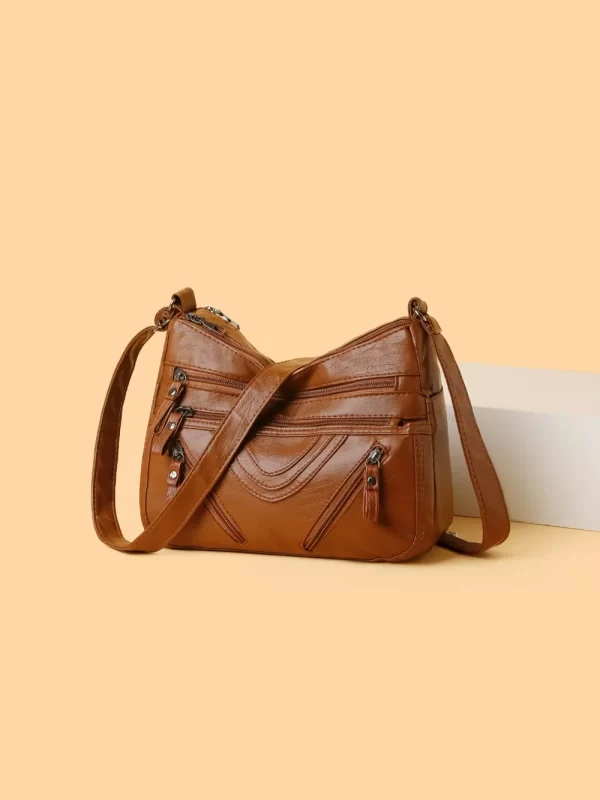 PU Multi-Compartment Crossbody Bag - Image 13